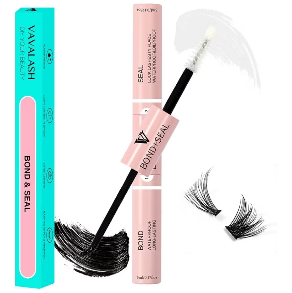 Bond & Seal Eyelash Adhesive - Black and Pink